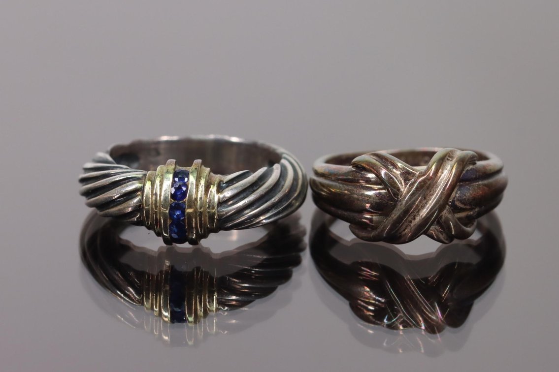 David Yurman and Tiffany & Co. Rings
