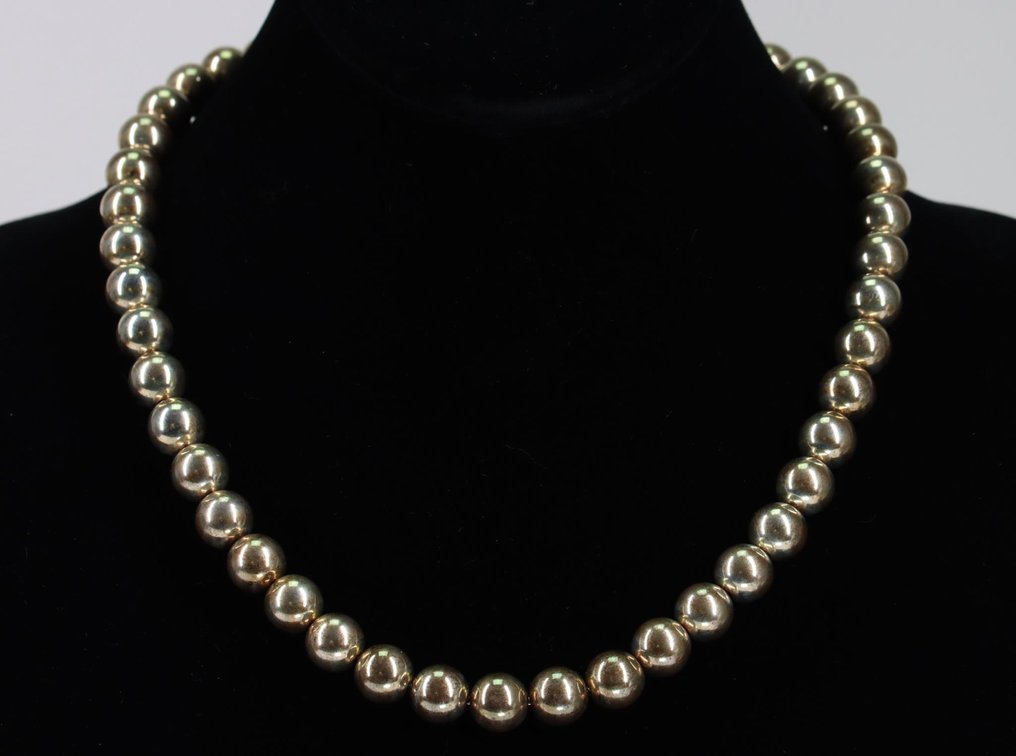 Tiffany & Co. Sterling Silver Bead Necklace