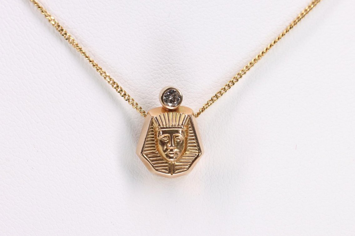 14k YG Necklace and Pendant