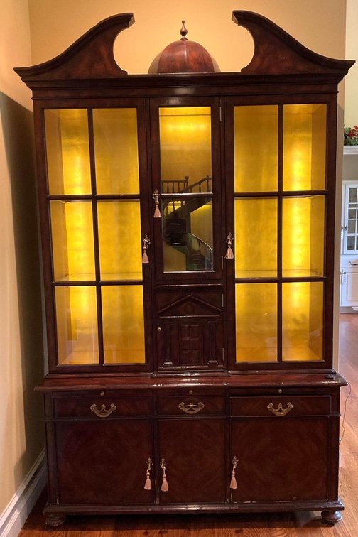 Althorp Mahogany Spiral Staircase China Cabinet