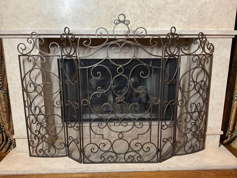 Ornate Fireplace Screen
