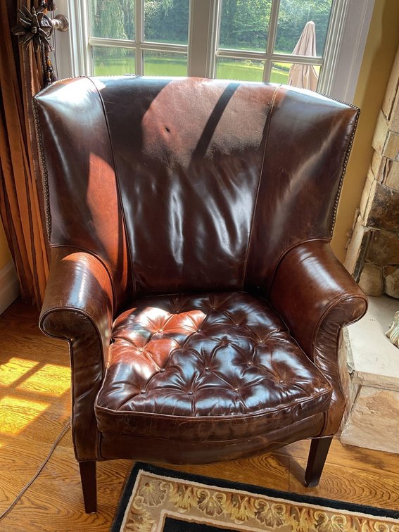 Restoration Hardware Leather Drake Chair