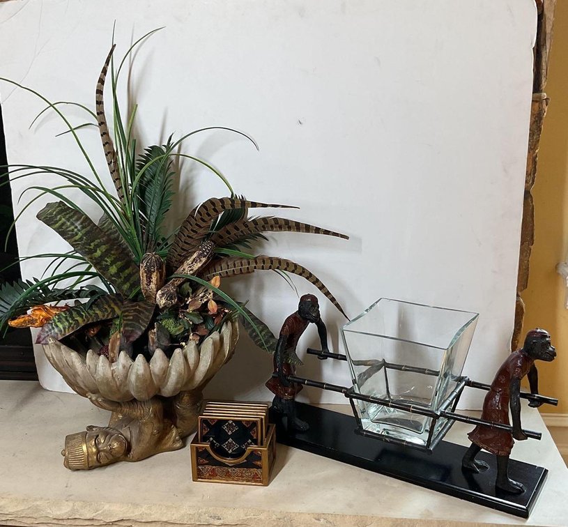 Vase, Planter and Floral Arrangement