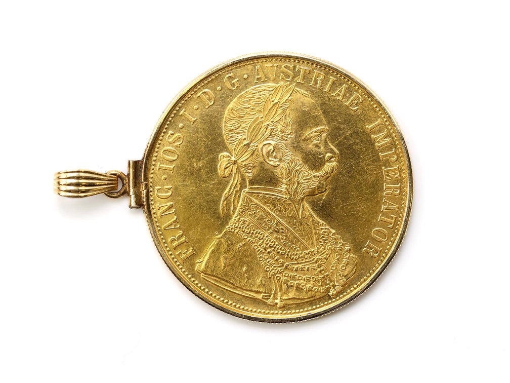 Austrian 1915 Gold 4 Ducat Pendant