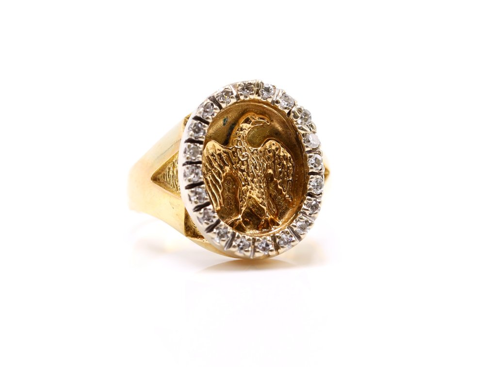 14k YG Diamond Ring