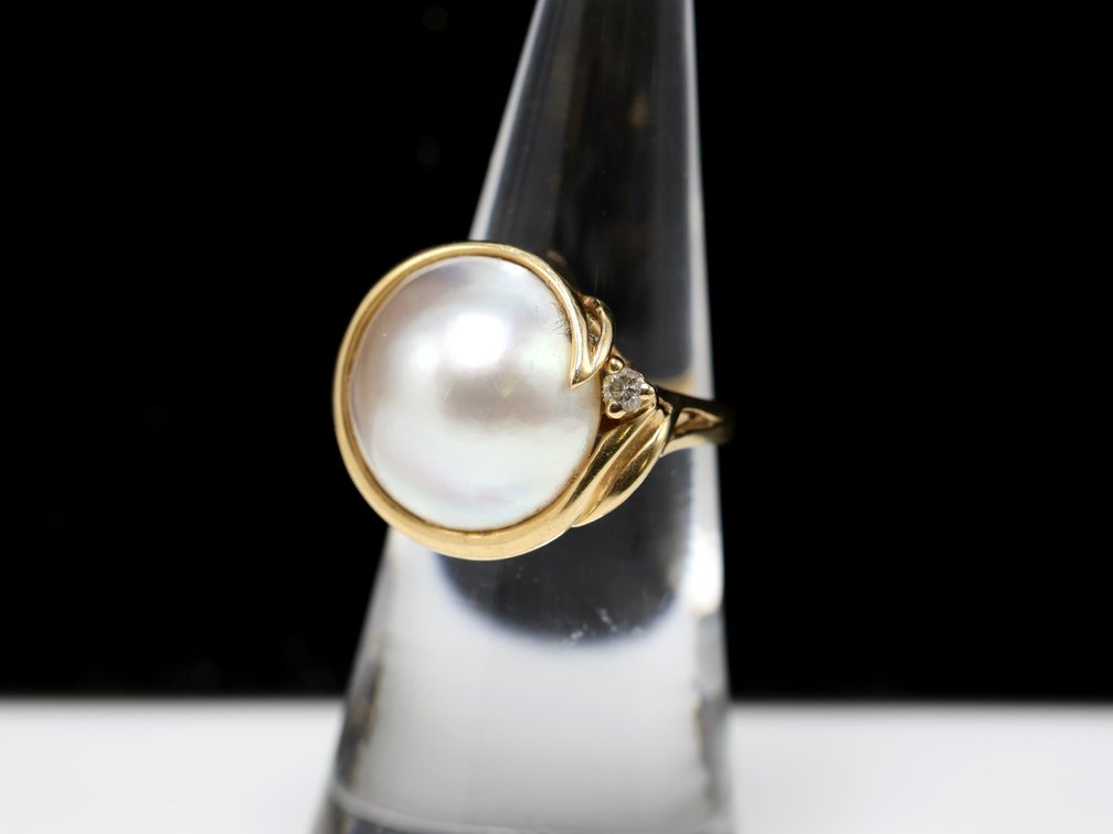 14k YG Pearl Ring