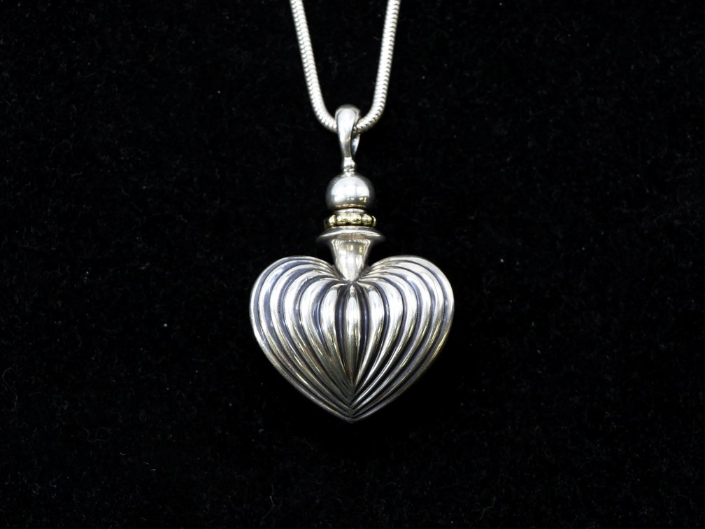 Lagos Sterling Silver 18k Pendant and Necklace