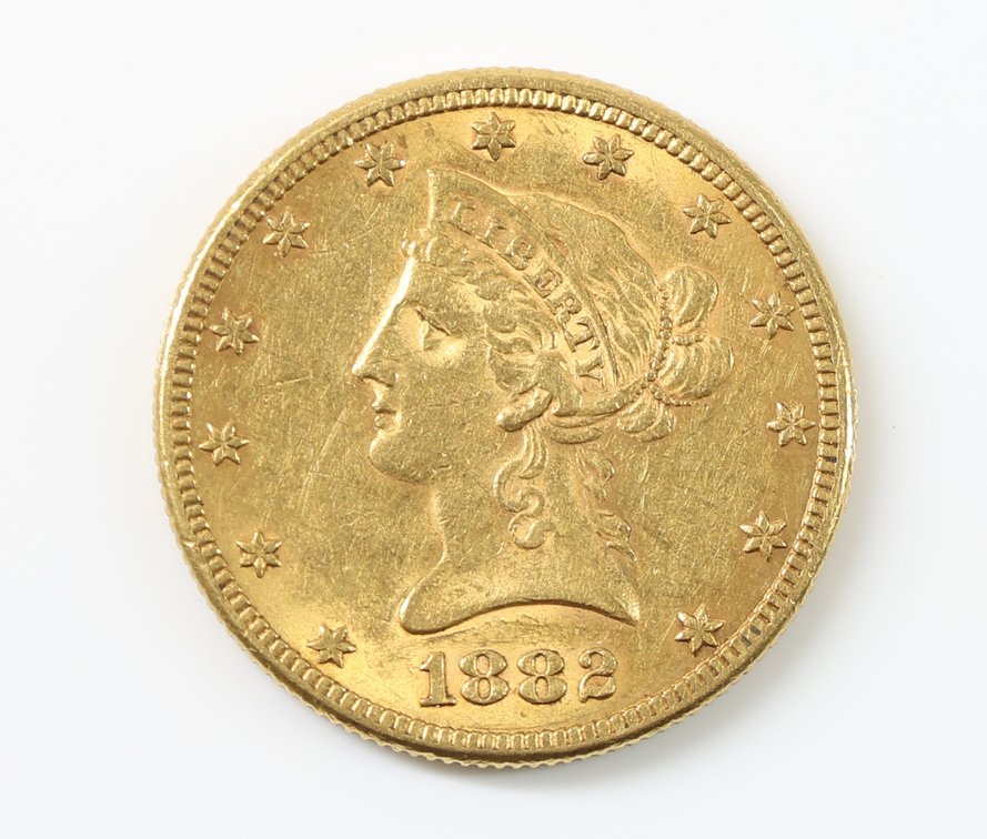 Gold United States Eagle ($10.00) 1882