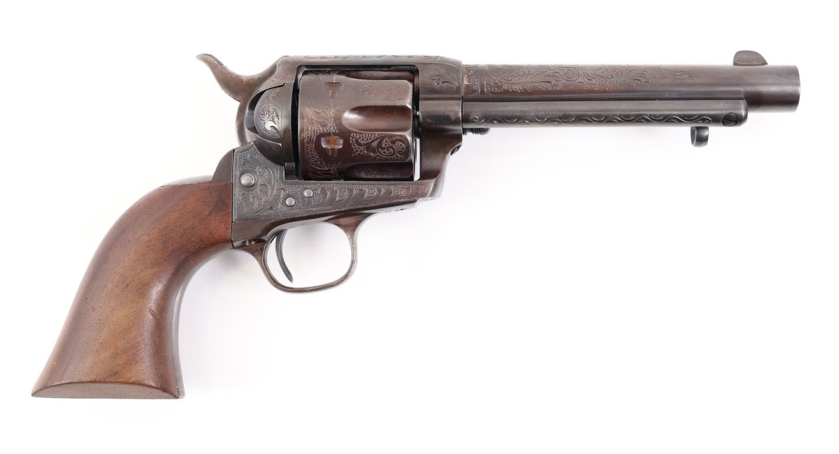 Antique Engraved Composite Colt SAA Single Action Revolver