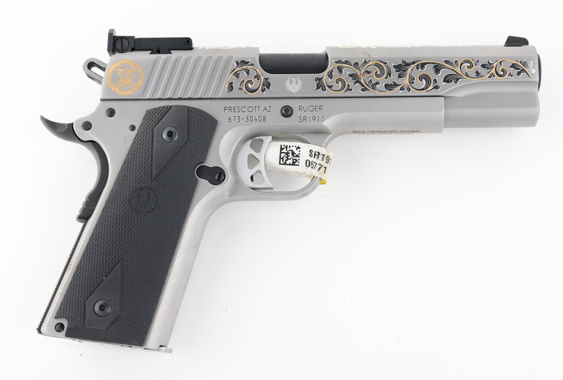 Engraved NRA Commemorative Ruger SR1911 Semi Automatic Pistol