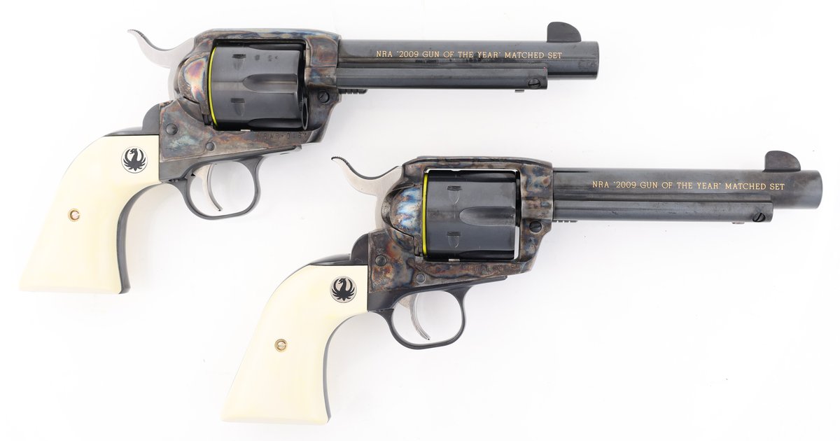 Matched Pair Ruger Vaqueros NRA 2009 Single Action Revolvers