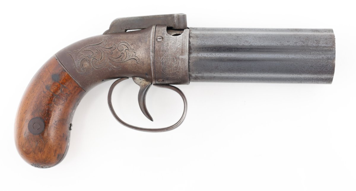 Allen & Thurber Bar Hammer 1845 Patent Pepperbox Pistol