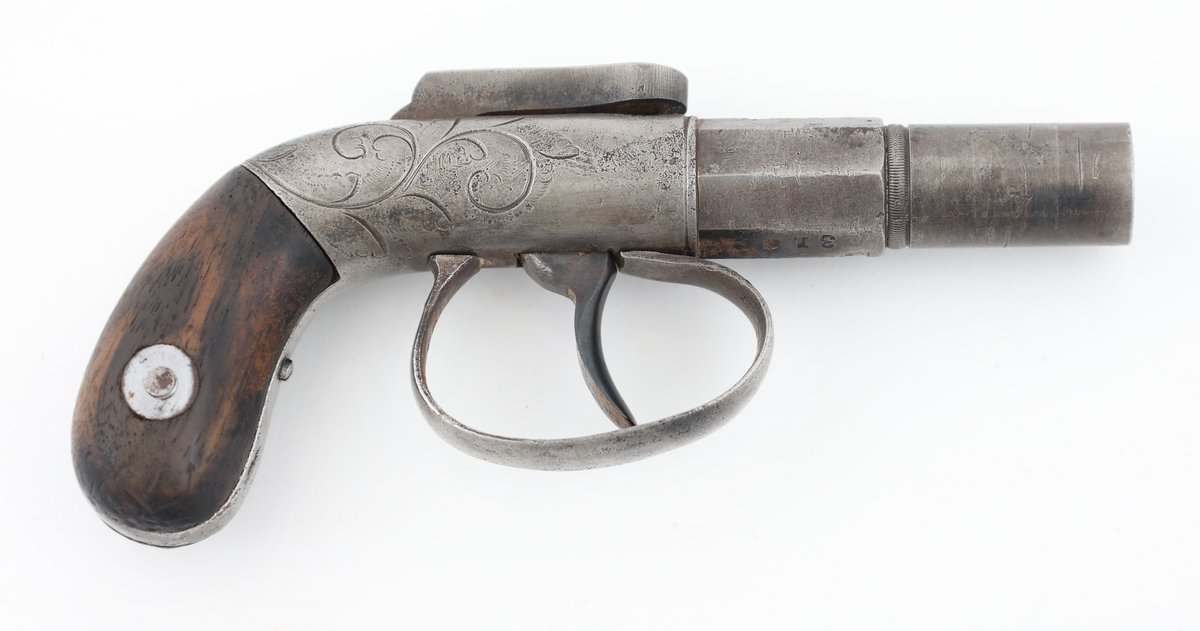 Antique Bar Hammer Percussion Pistol