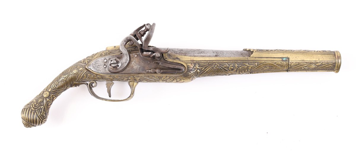 Antique Mid Eastern Style Flintlock Pistol