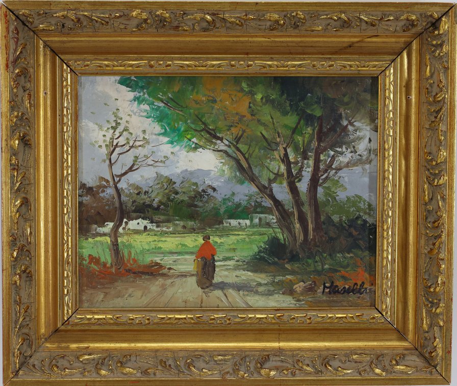 Oil on Board, signed