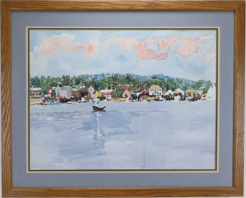 Watercolor, signed