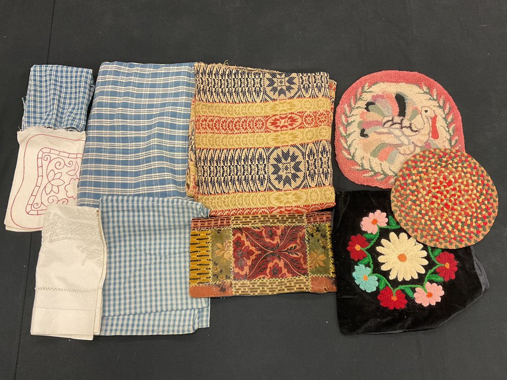 Assorted Homespun and Hand Sewn Pieces