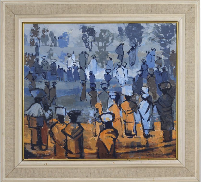 Oil on Canvas, signed
