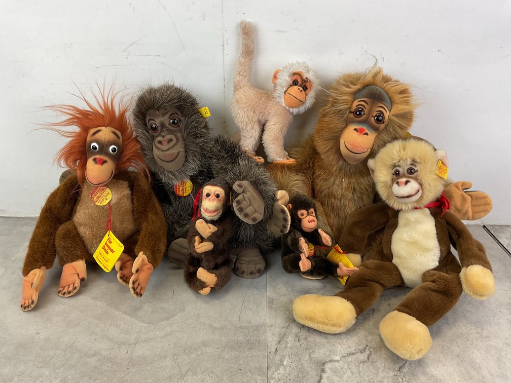 Steiff Plush Apes and Monkeys