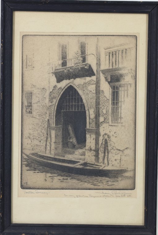 Engraving, signed