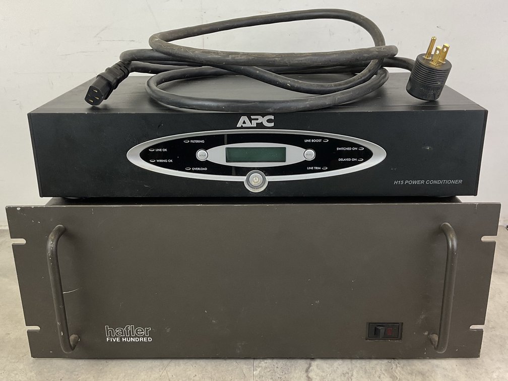 Hafler Audio Amplifier and APC H15 Power Conditioner