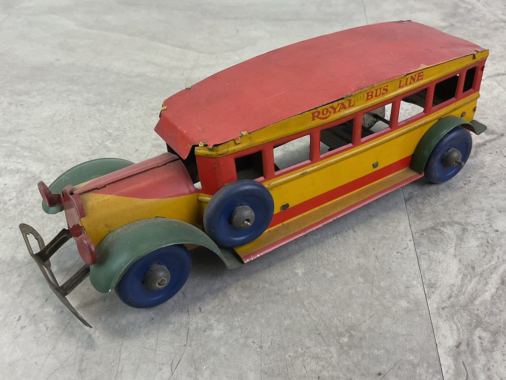 Marx Tin Lithographed Wind-Up Bus