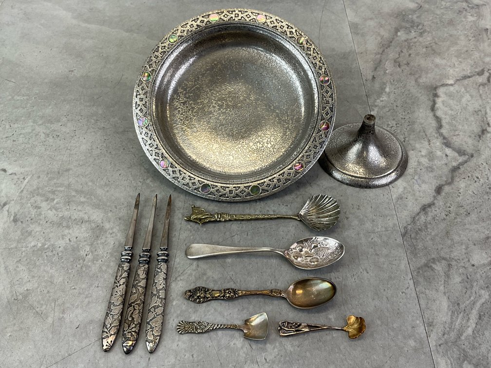 Tiffany Studios Tazza & Assorted Serving Ware