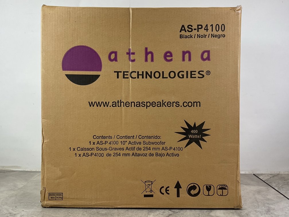Athena Technologies AS-P4100 Active Subwoofer