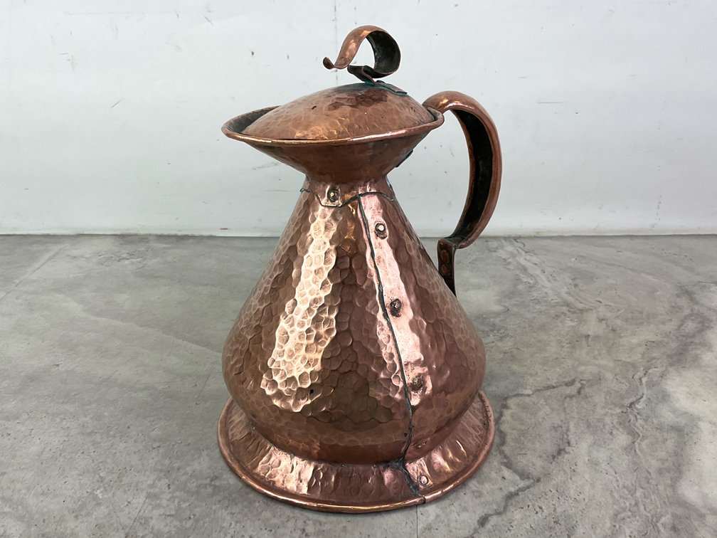 Hand-Hammered Copper Pitcher
