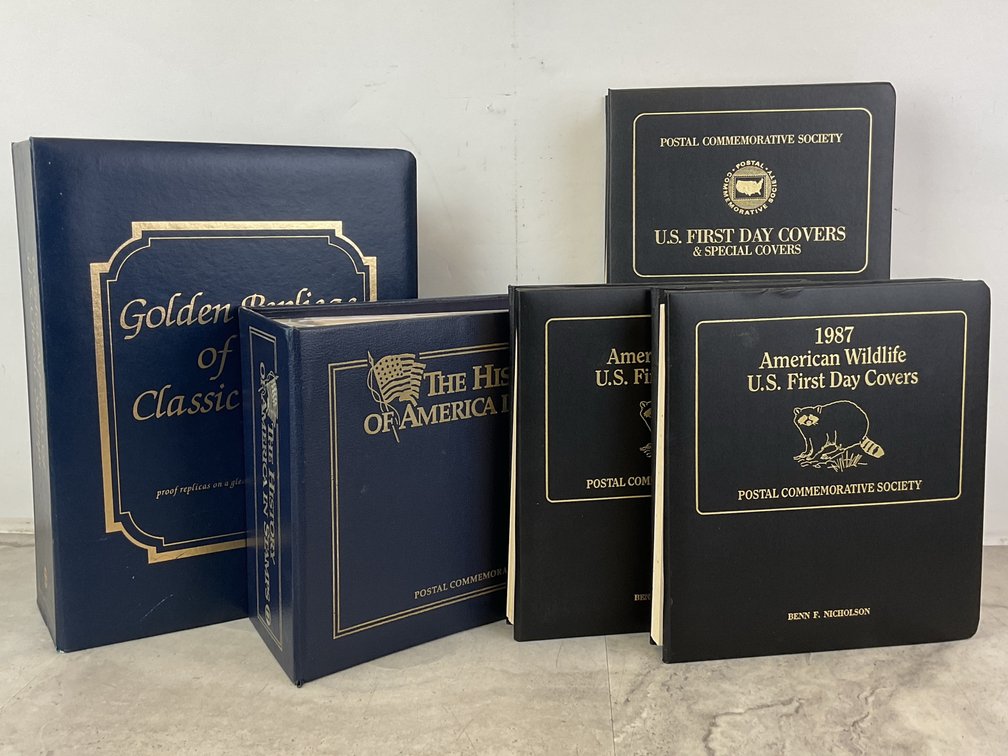 Postal Commemorative Society Stamp and First Day Cover Albums