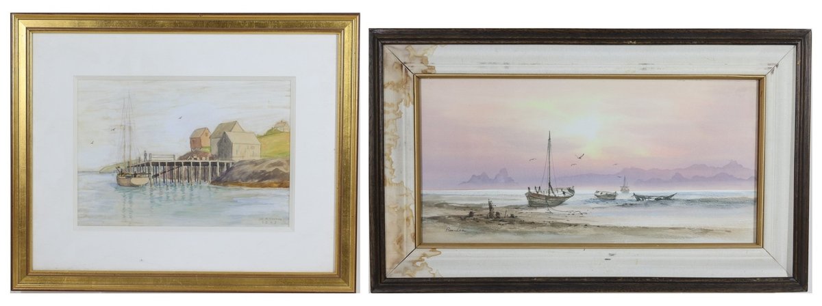 Complementing Watercolors, signed