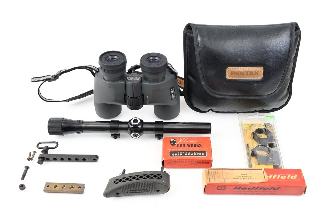 Binoculars and Assorted Sporting Goods