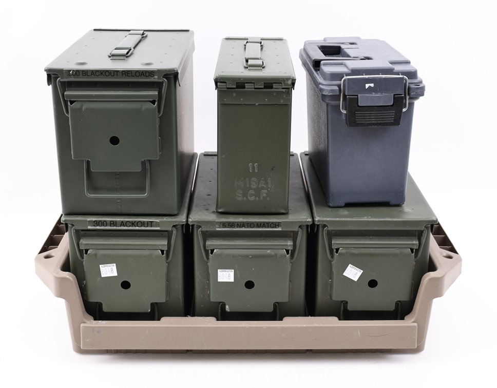 Ammo Cans With Rack