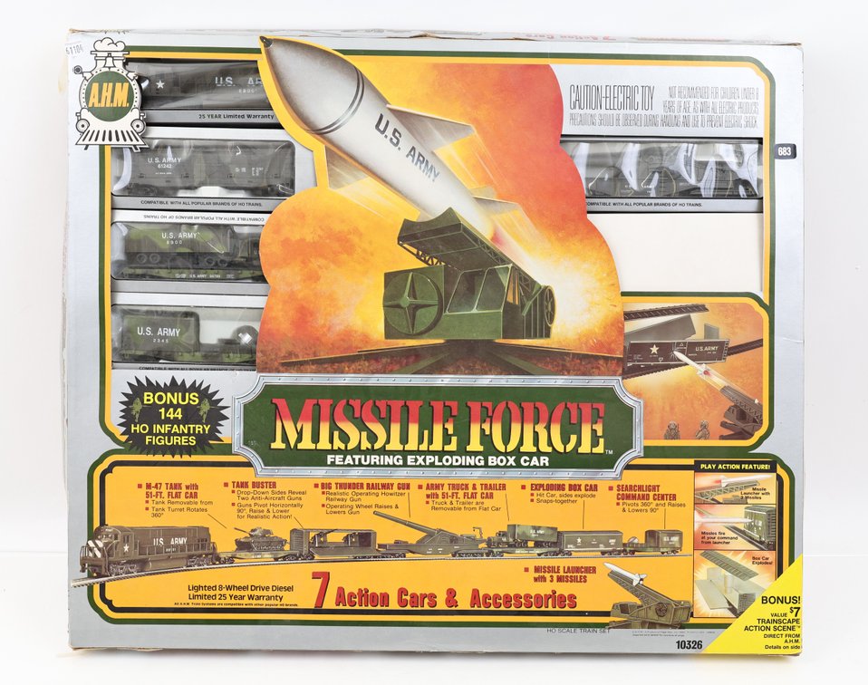 AHM HO Scale Military Train Set