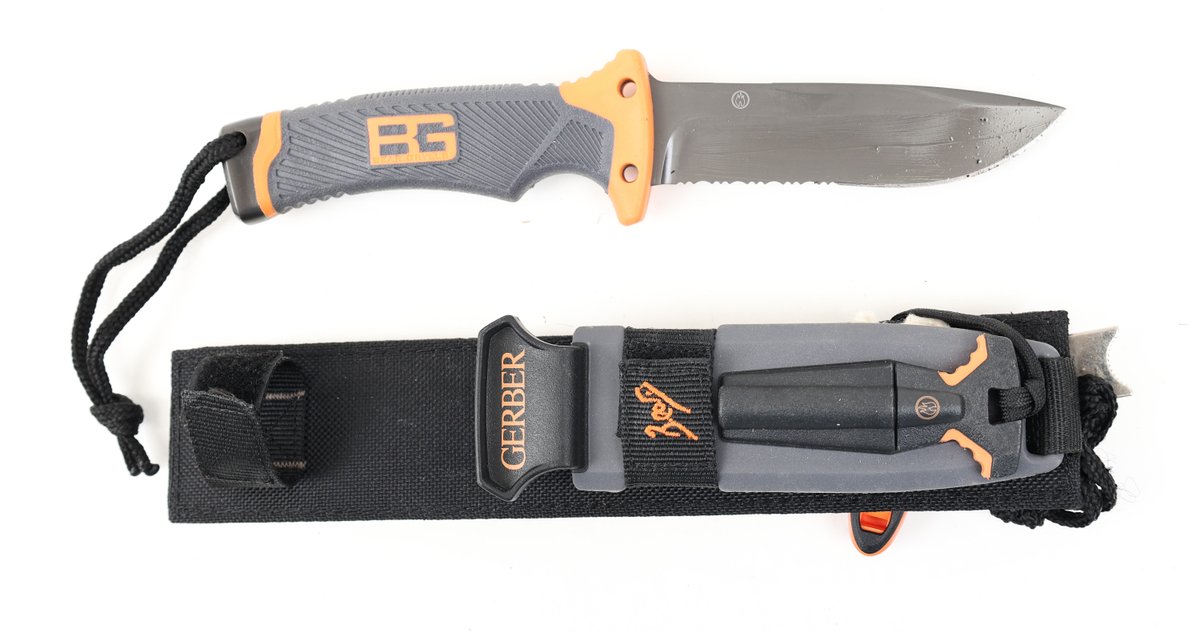 Gerber Survival Knife And Sharpener