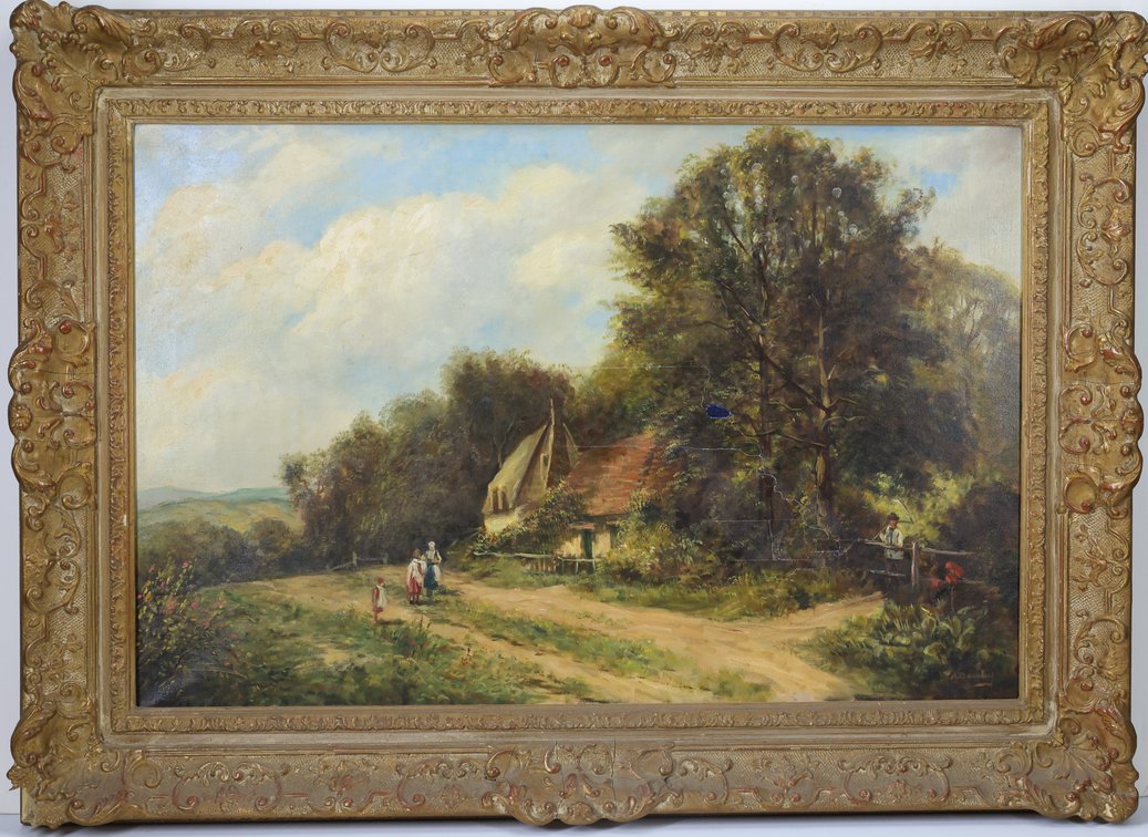 Oil on Canvas, signed