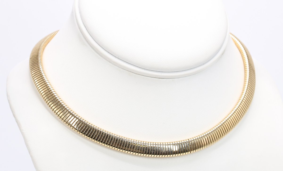14k YG Omega Necklace