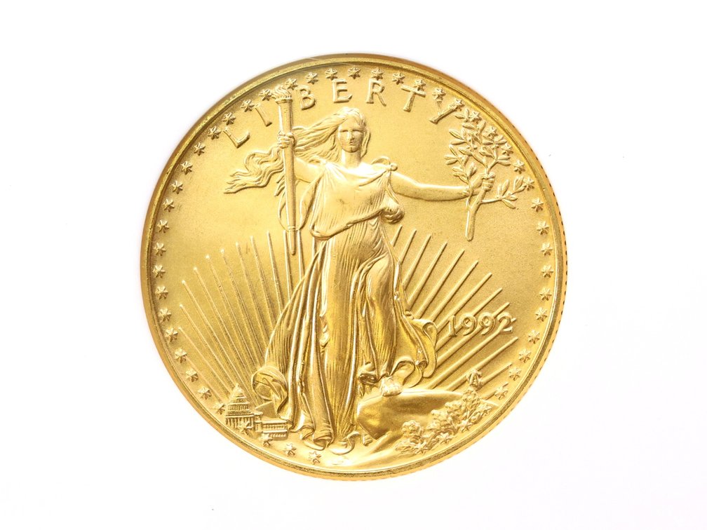 1992 American Gold Eagle $25 Gold Coin, NGC MS69