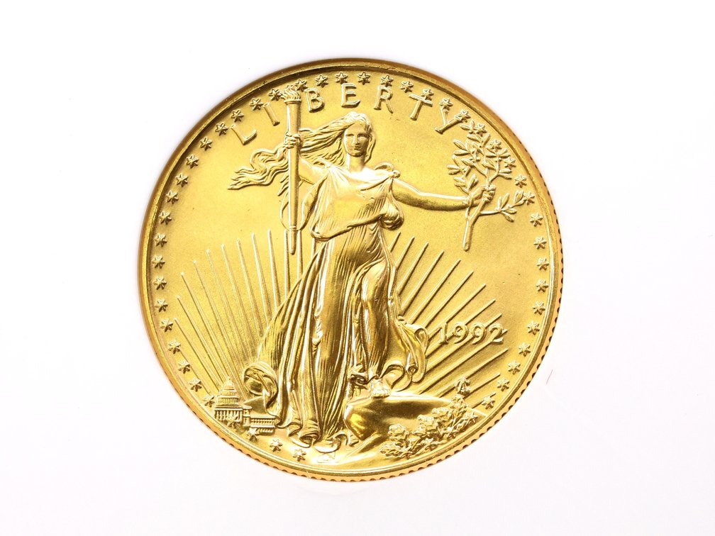 1992 American Gold Eagle $25 Gold Coin, NGC MS69