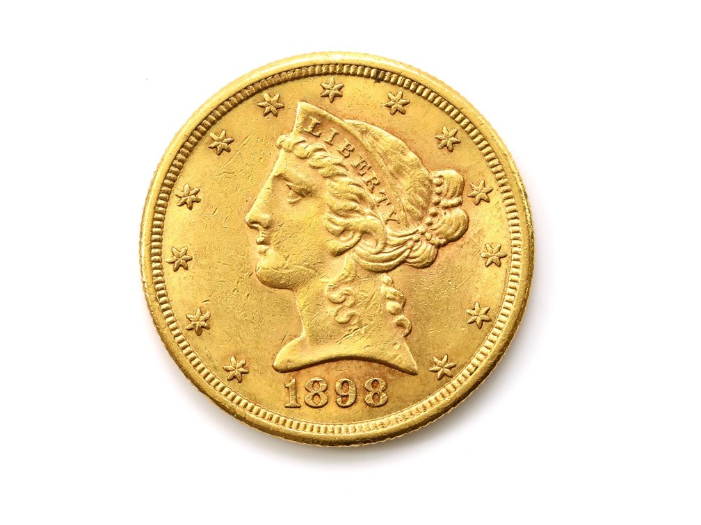 1898 Liberty Head $5 Gold Coin