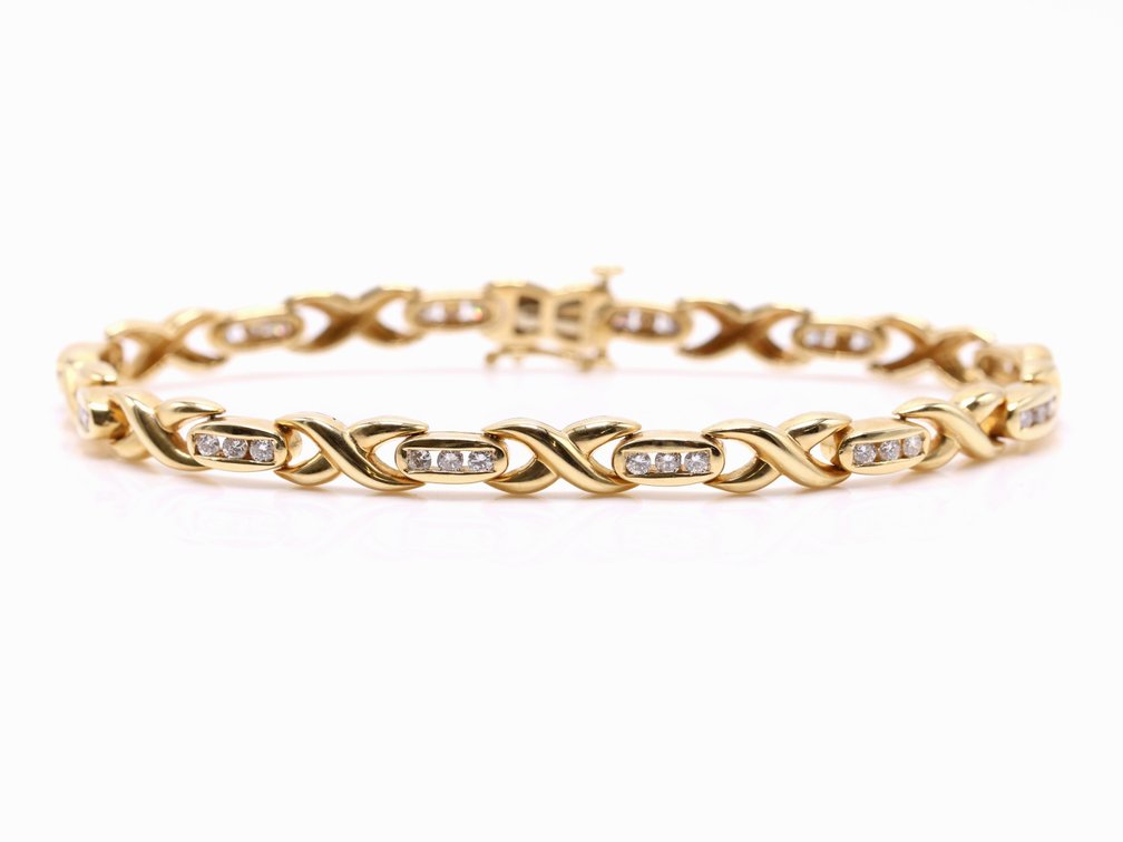 14k YG Diamond Bracelet