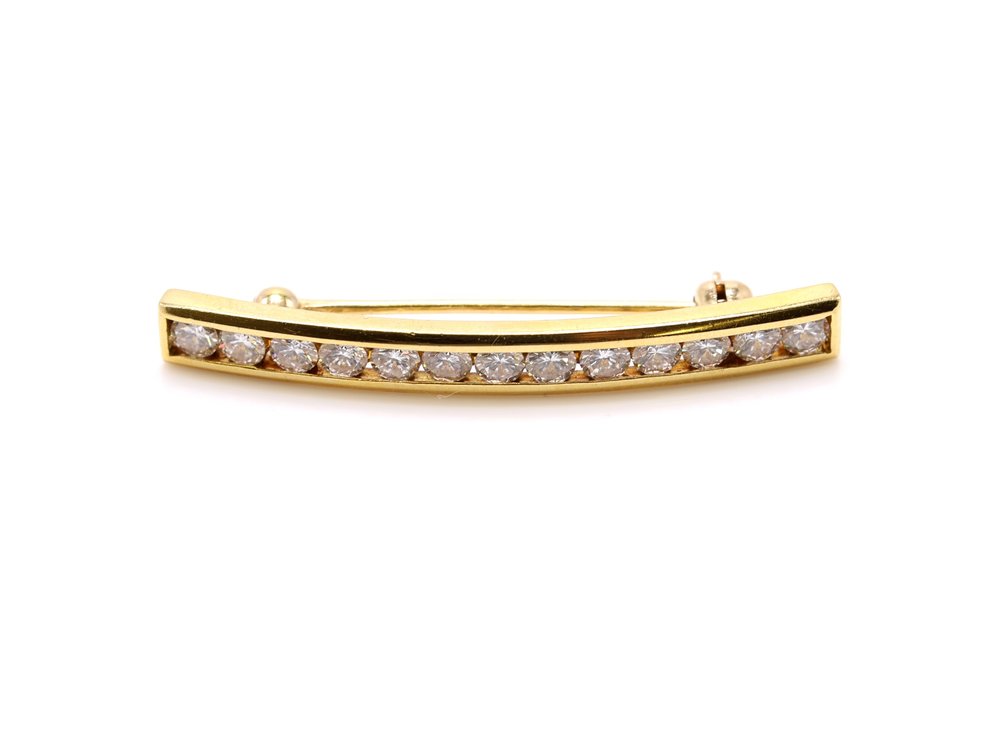 18k Diamond Pin