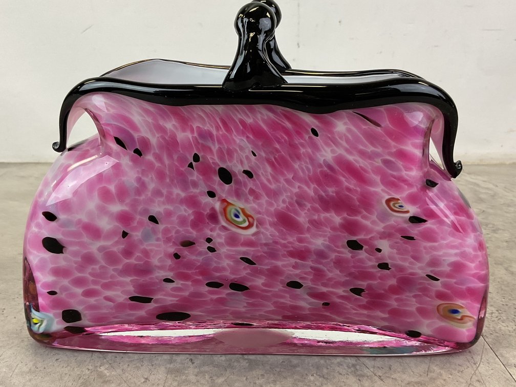 Murano Glass Handbag Vase