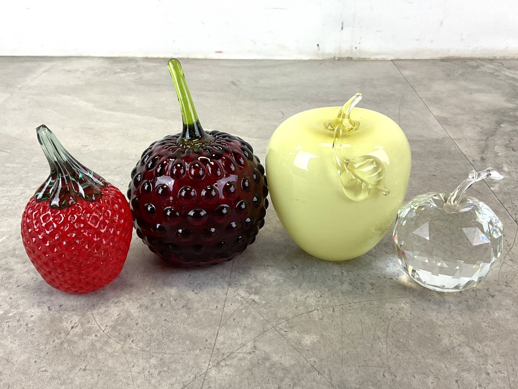 Art Glass Fruit Figures