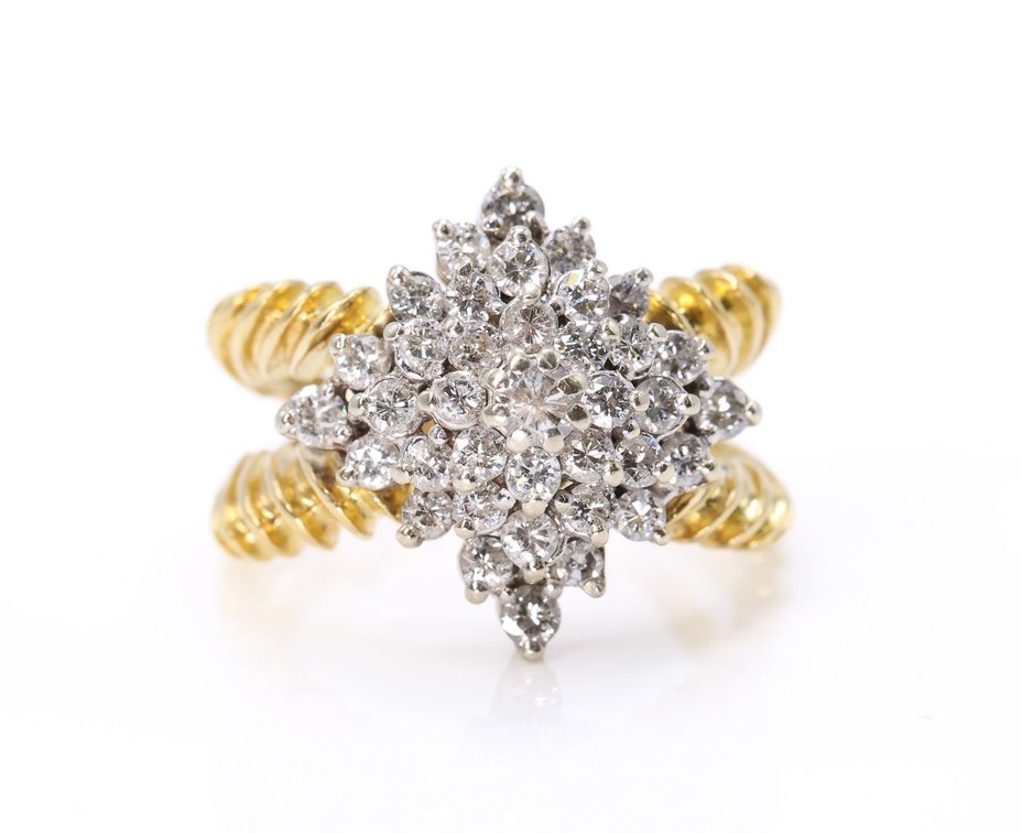 14k YG Diamond Ring, add carat weight