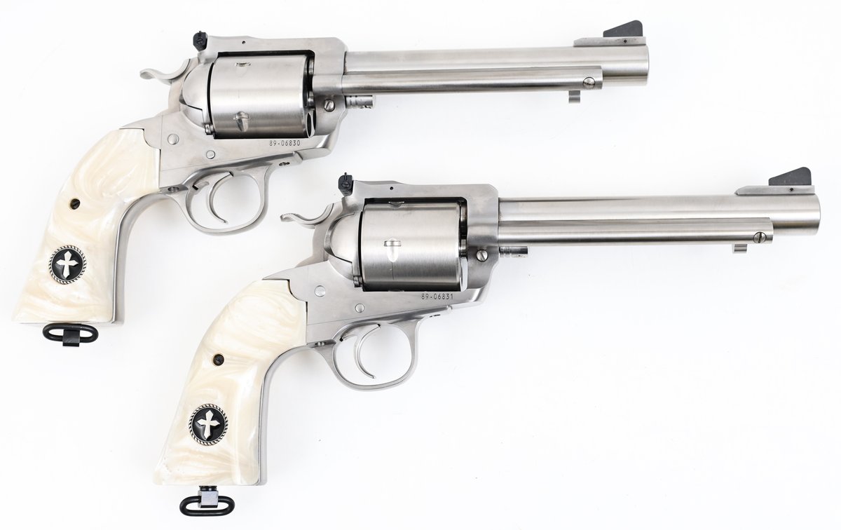 Custom Consecutive Pair Ruger New Model Super Blackhawk Single Action Revolvers