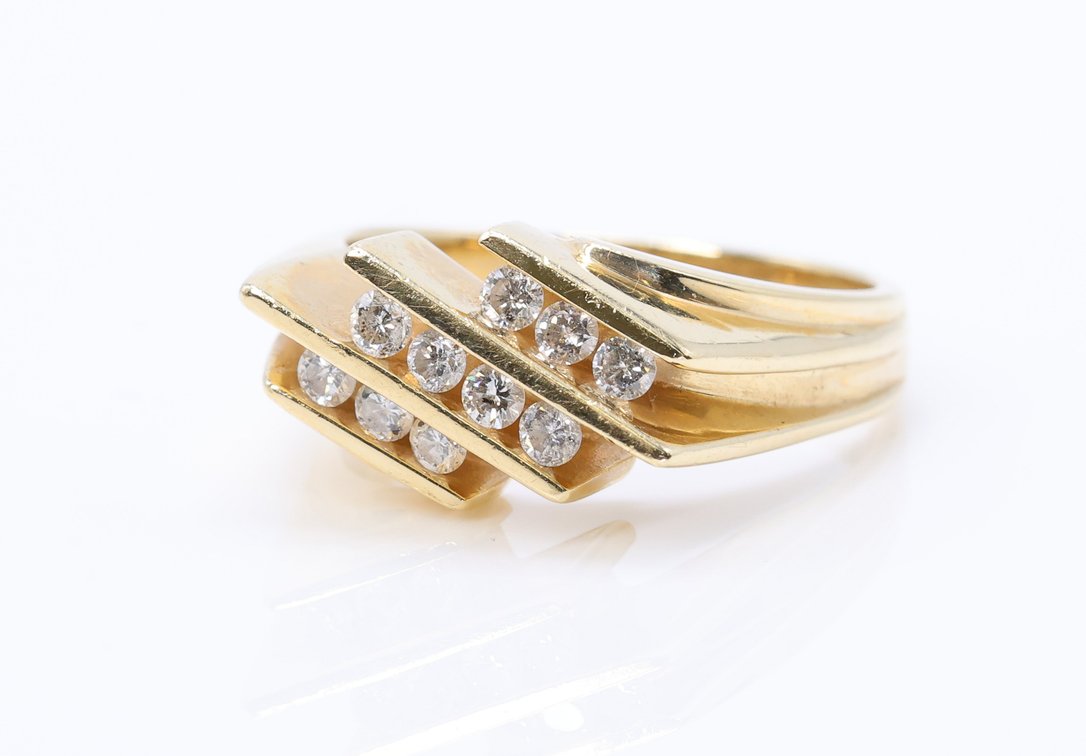 14k YG Diamond Ring