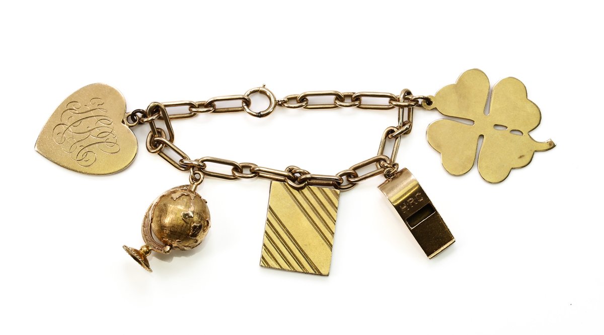 14k YG Charm Bracelet