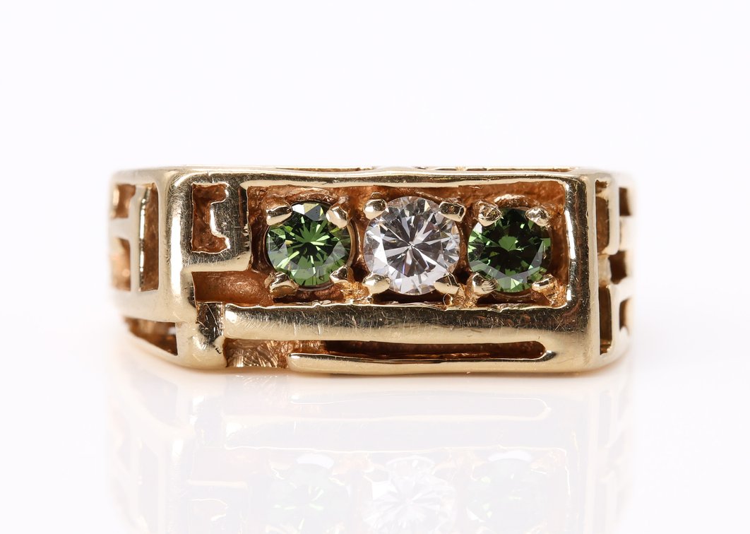 14k YG Diamond Ring