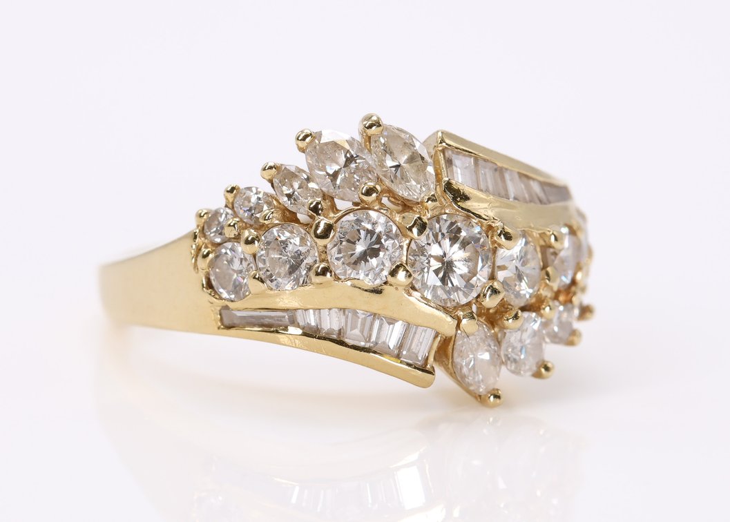 14k YG Diamond Ring
